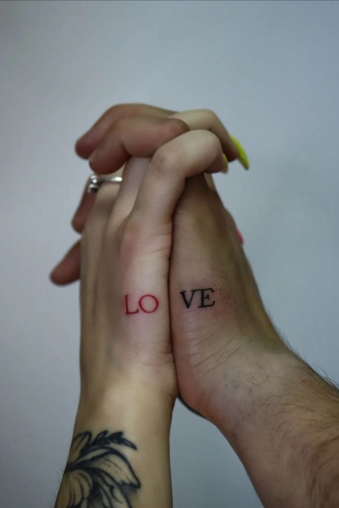 Love tattoo a deux