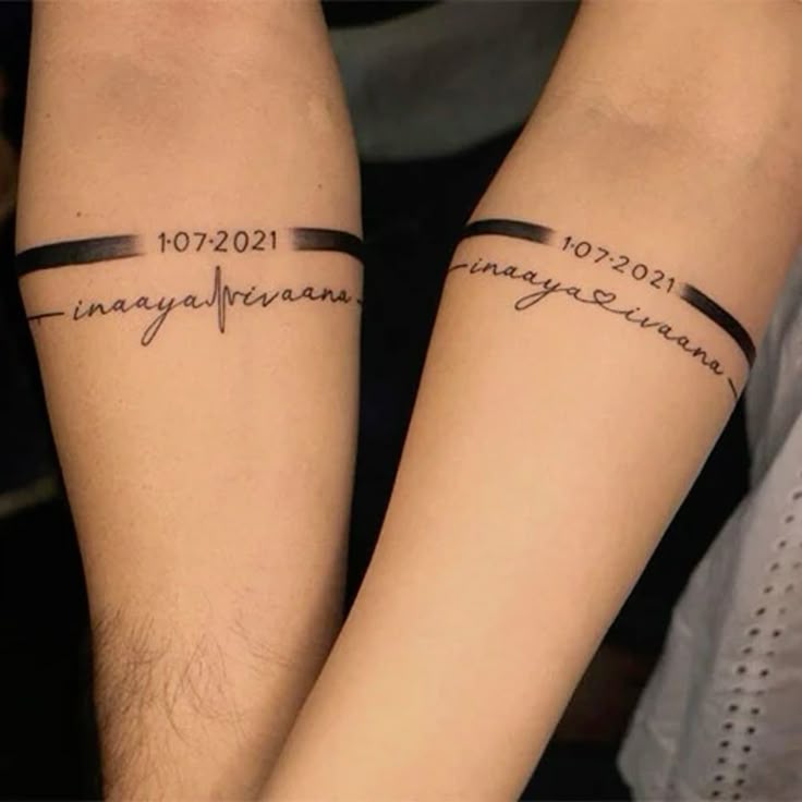 ecriture en couple tatouage