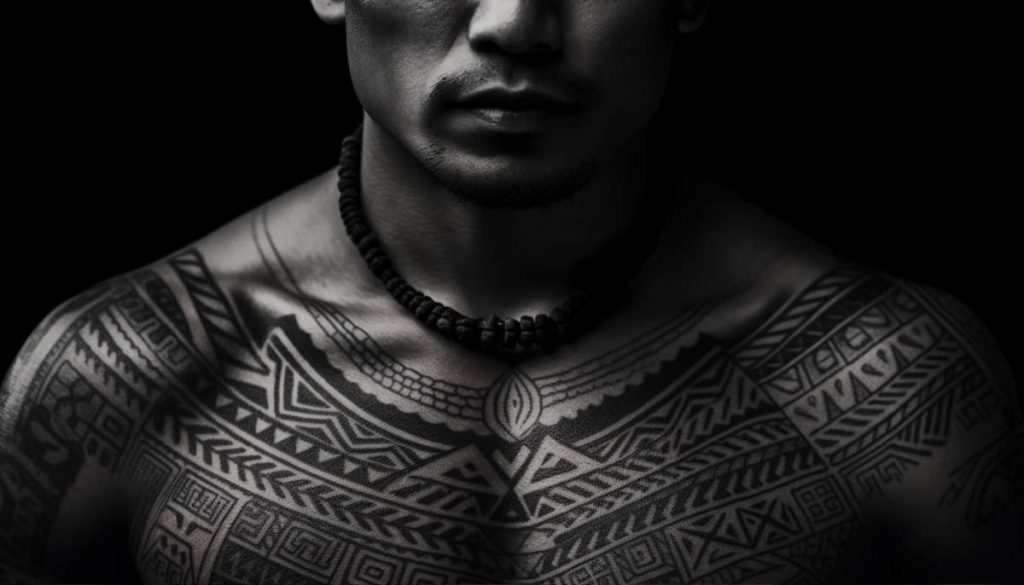 Maori tattoo torse