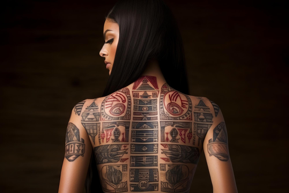 La symbolique du tatouage femme dos