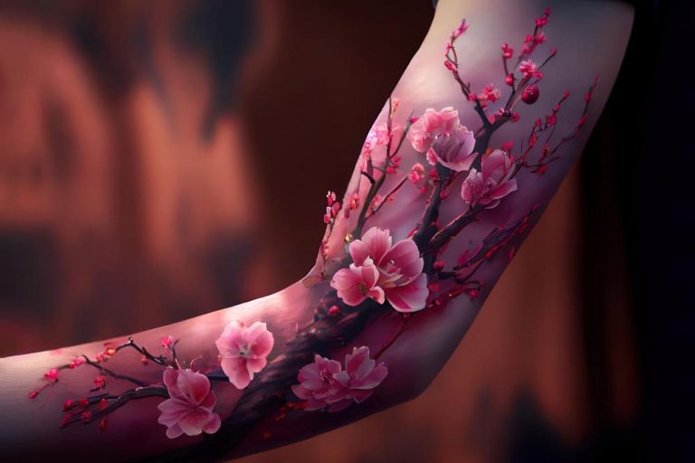 Fleur de cerisier tatouage - Sakura - Signification - Emplacements