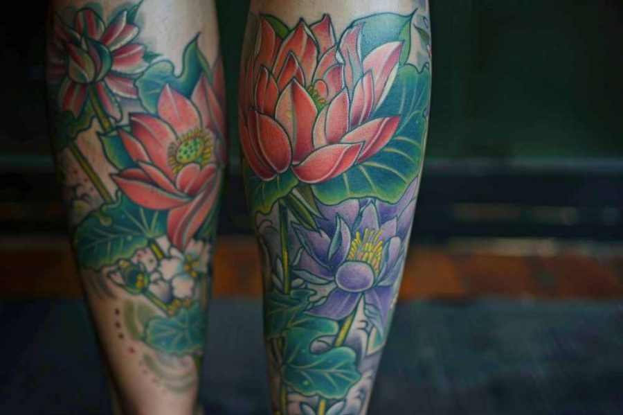 Tatouage fleur de lotus - renaissance - renouveau - Inspiration - eau